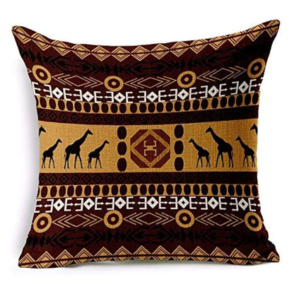Aerohaven Set of 5 Decorative Hand Made Jute Throw/Pillow Cushion Covers Multicolor