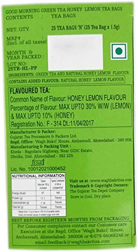 Wagh Bakri Good Morning Green Honey Lemon - 250 gms (Pack of 2)