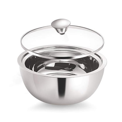 Borosil Stainless Steel Insulated Curry Server | 900 Ml | Silver