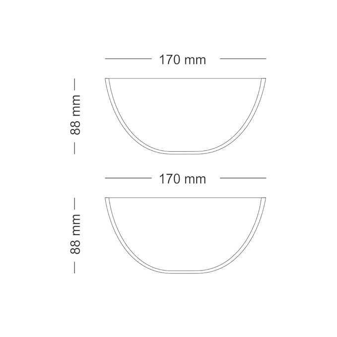 Borosil Glass Mixing & Serving Bowls With Lids | Oven & Microwave Safe Bowl | Set of 2 | 900 ml Each