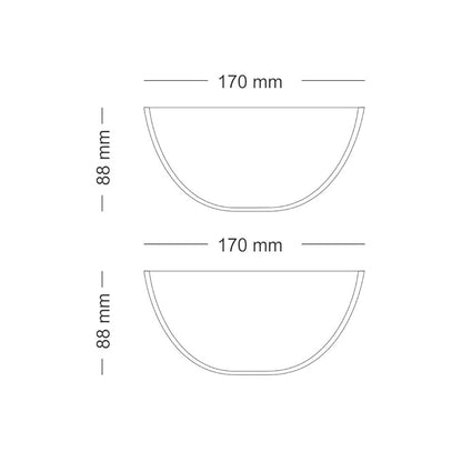 Borosil Glass Mixing & Serving Bowls With Lids | Oven & Microwave Safe Bowl | Set of 2 | 900 ml Each