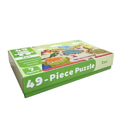 Popcorn Games & Puzzles Zoo 49 Piece Kids Jigsaw Game Puzzle Science Educational Toys