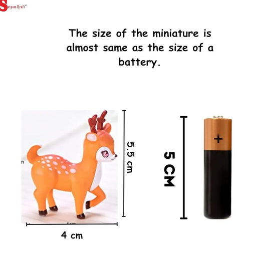 Satyam Kraft Resin 1 Set Deer Miniature Figurines