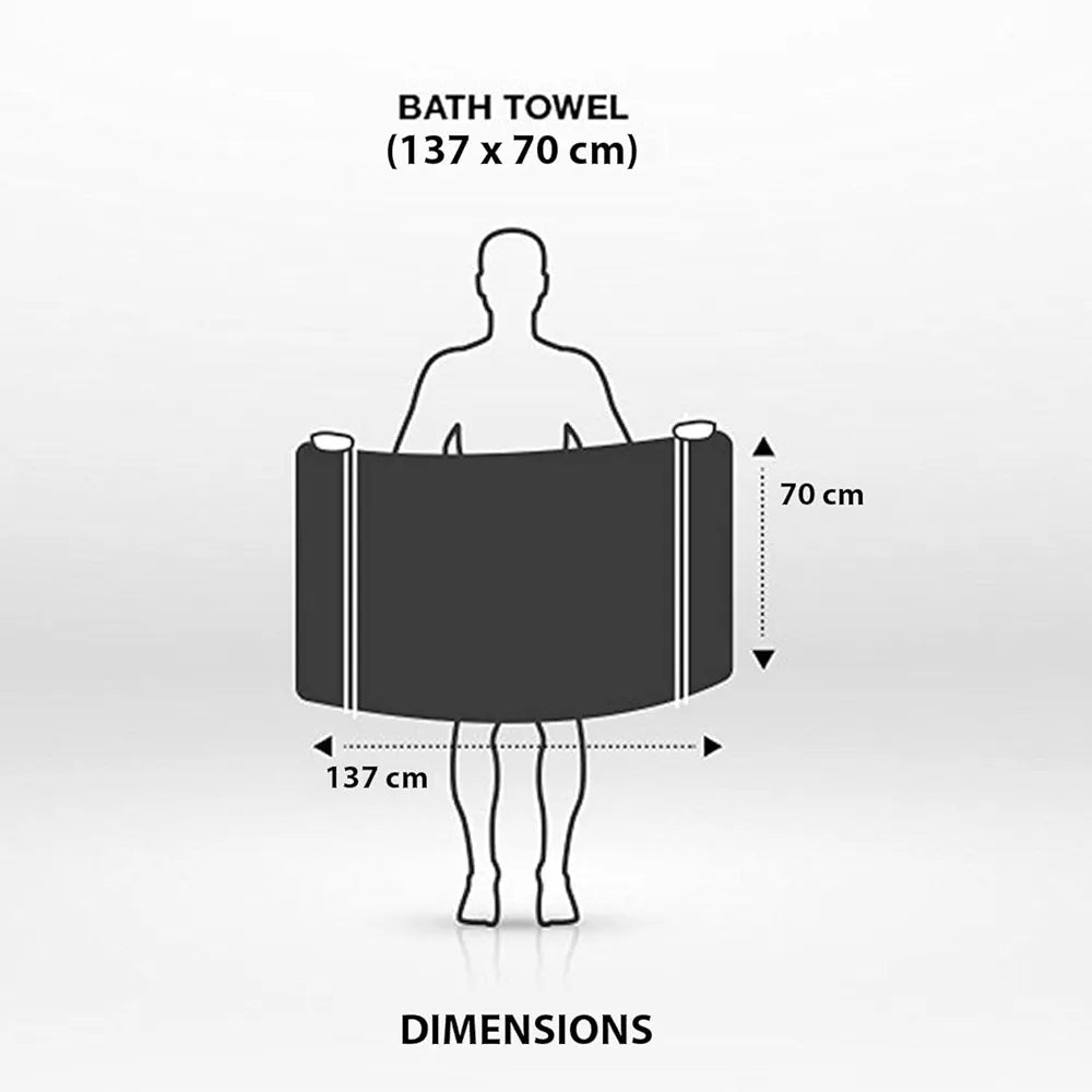 Luxe Home Cotton Bath Towel 450 GSM Quick Dry Large Size Bathroom Towels Colour Rust