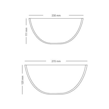 Borosil Glass Mixing & Serving Bowls, Oven & Microwave Safe Bowls | Set of 2