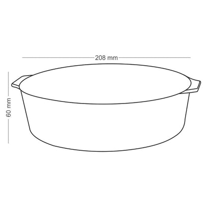 Borosil Glass Cake Dish | 1.2 Litres | Transparent