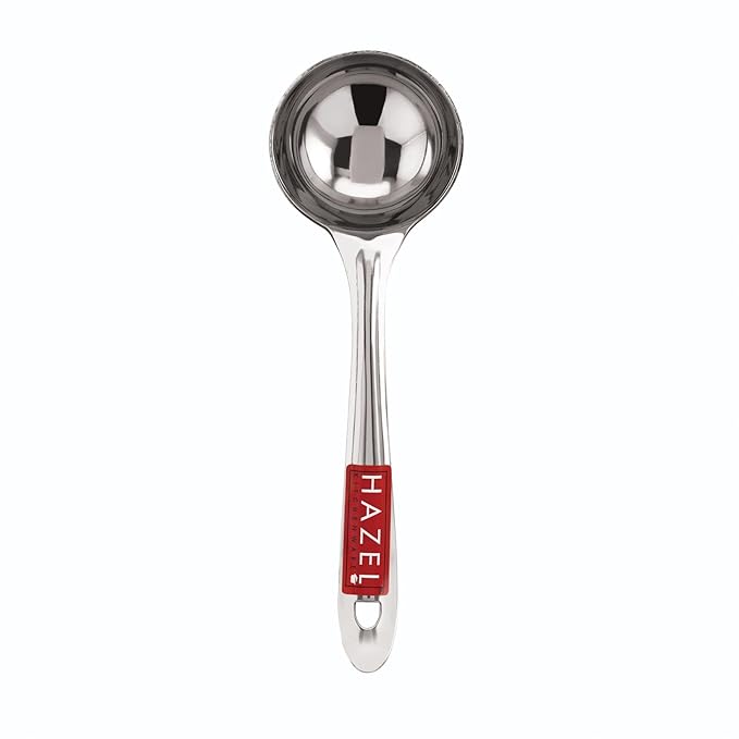 Hazel Stainless Steel Round Serving Ladle Laddle Spoodle Spoon 7.3 cm Dia