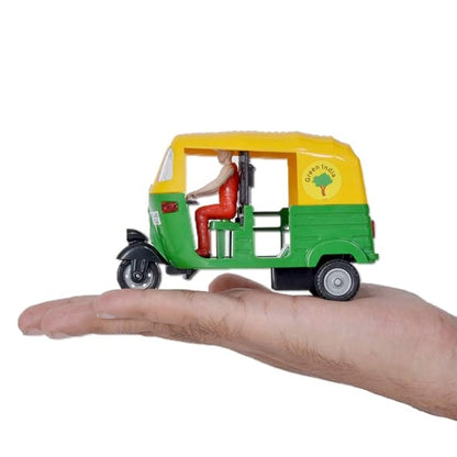 Centy Toys Plastic Pull Back Auto Rickshaw Multicolour