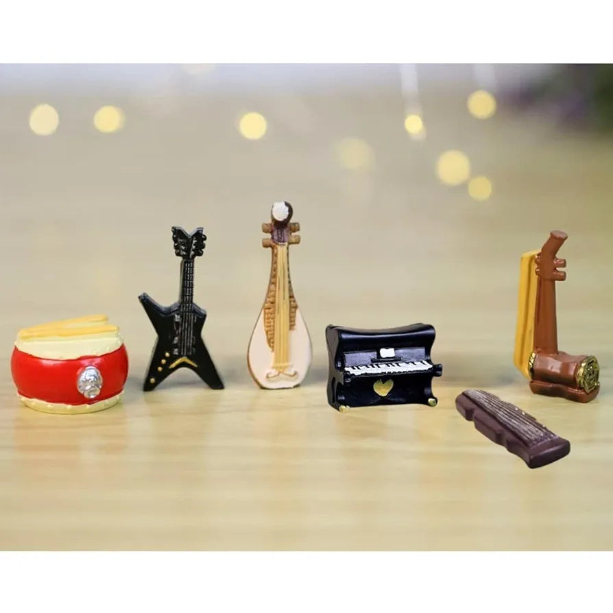 Satyam Kraft 1 Set Resin Miniature Showpiece Musical Instruments