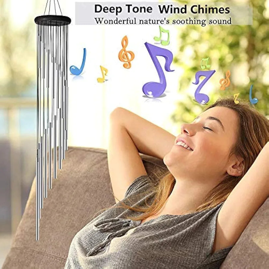 Paradigm Pictures Wind Chimes for Home Silver Color