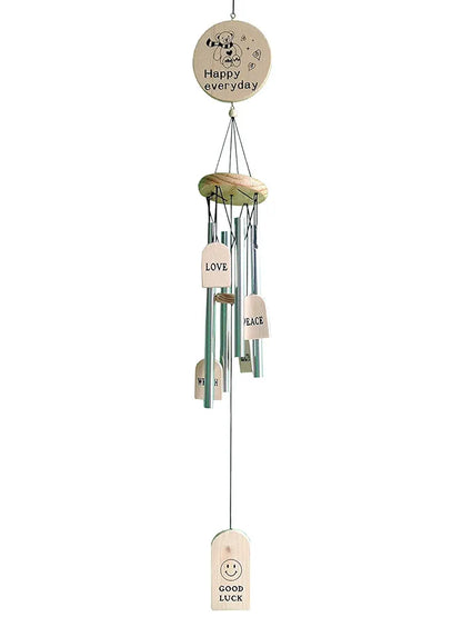 Relive Store Wind Chime 4 Silver Pipes Hight 35 Inch.