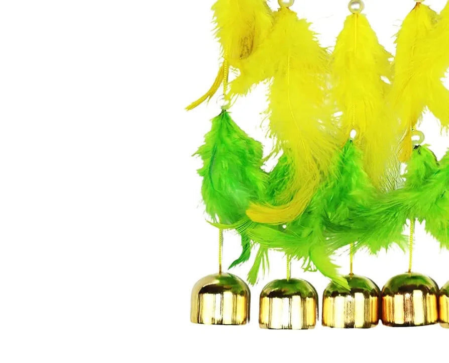 Wind Chime 5 Bell Dream Catcher Green Small