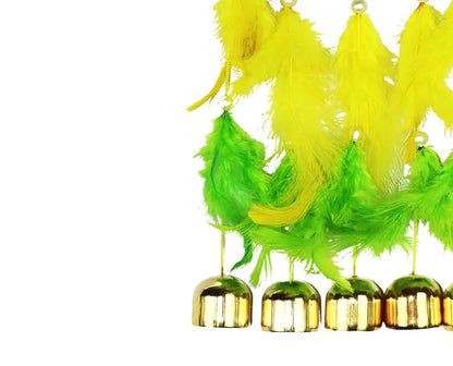 Wind Chime 5 Bell Dream Catcher Green Small