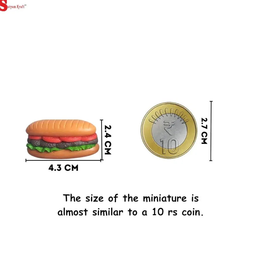 Satyam Kraft 1 Set Resin Fast Food Miniature Showpiece