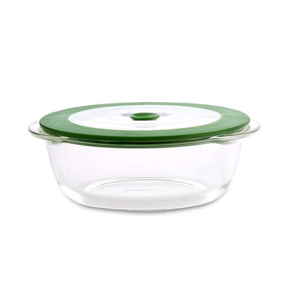 Borosil Glass Dish With Lid | 1 Piece | 1000ml | Transparent