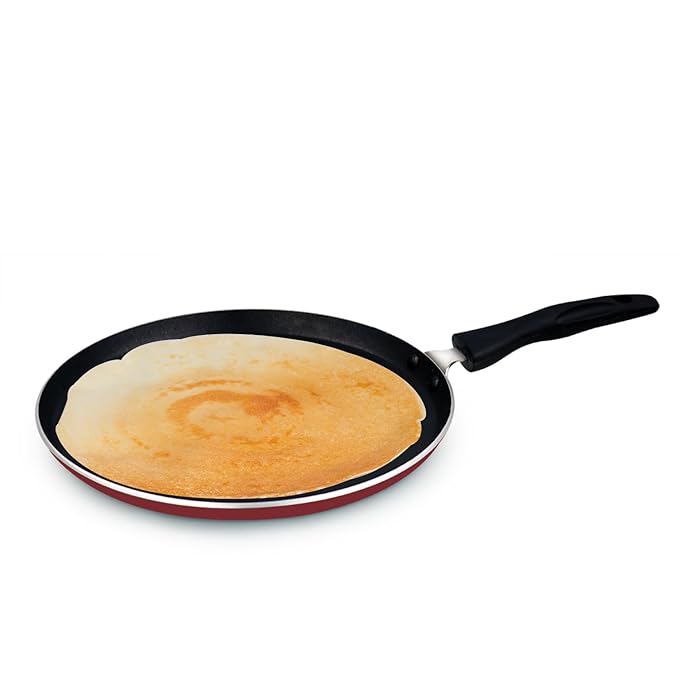 Avias Indiana Tawa 28cm Nonstick Aluminium Pan Riveted Bakelite Handles Gas Stove Compatible