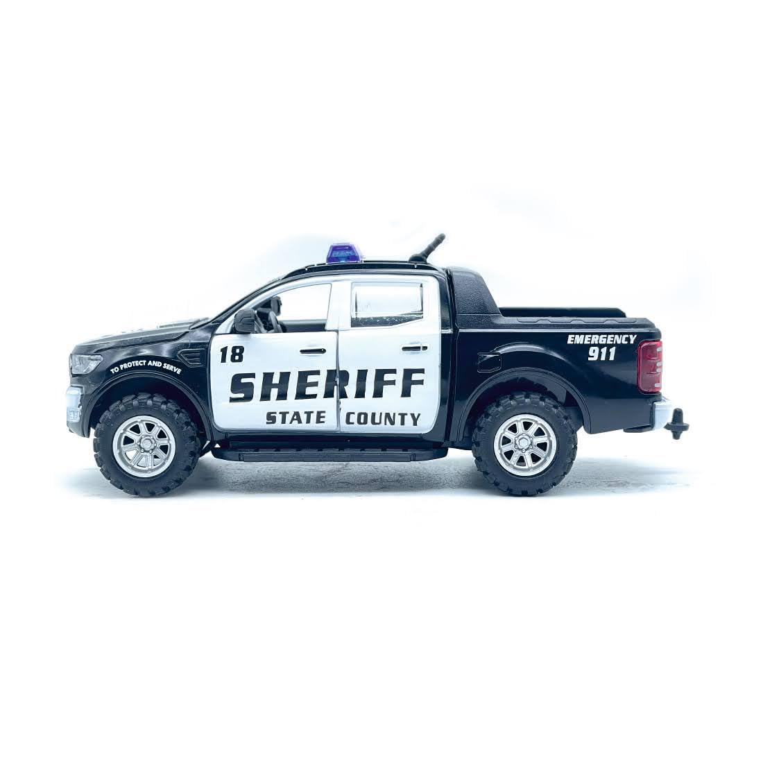 Centy Sheriff Pull Back Police Toy Car with Door Openable for 3Y+ Assorted Colours
