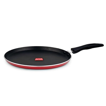 Avias Indiana Tawa 28cm Nonstick Aluminium Pan Riveted Bakelite Handles Gas Stove Compatible
