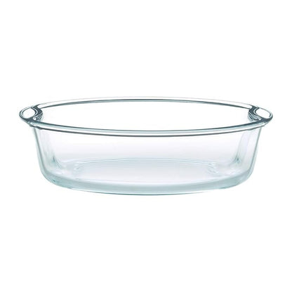 Borosil Round Glass Baking Dish | 1.5 Litres | Microwave Safe & Oven Safe | Transparent | 1 Piece of Round Baking Dish
