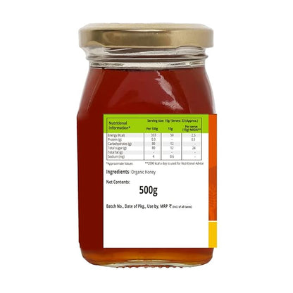 Pro Nature Organic Natural & Raw Honey - 500 gms