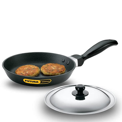 Hawkins Futura 17 cm Frying Pan Non Stick Fry Pan with Stainless Steel Lid