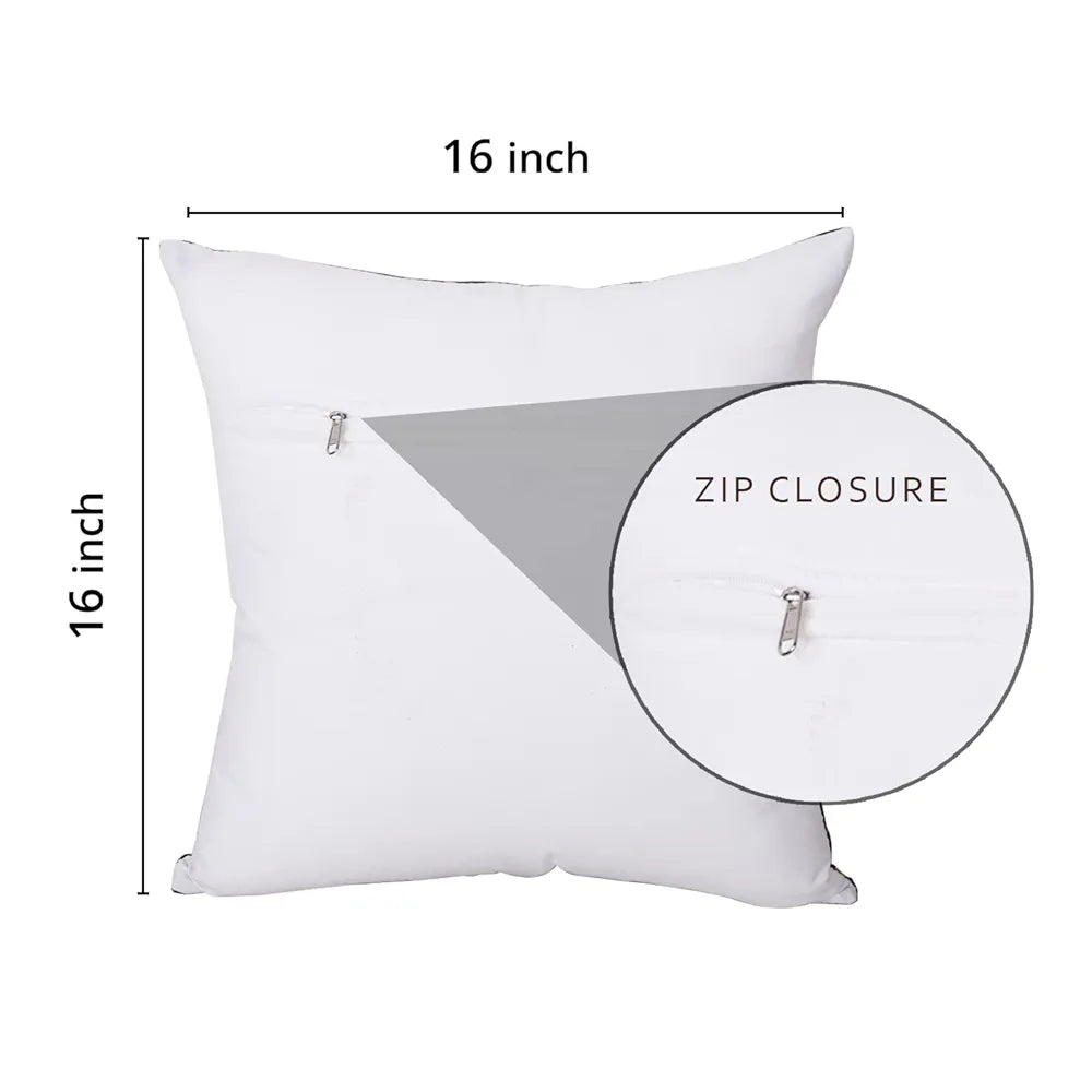 Cloth Fusion 100 TC Velvet Sofa Cushion Cover Set of 5 Decorative HD Gold Foil Cushion Cover