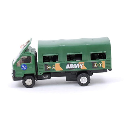 Centy Toys Plastic Pull Back Army Dcm Truck Multicolour