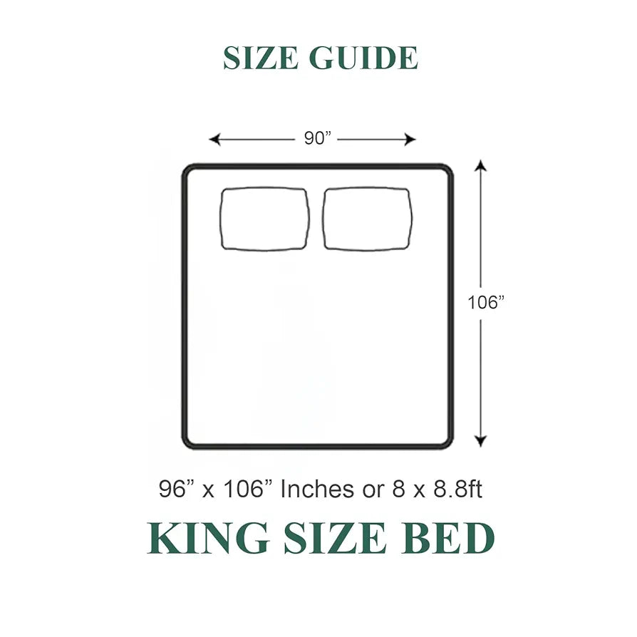 Cloth Fusion Warm Winter Bedsheet for Double Bed King Size with 2 Pillow Covers Zig Brown
