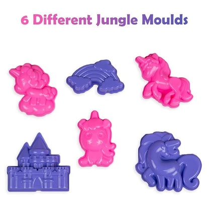 Ratnas Unicorn Dough Art Modelling, Shaping and Sculpting Kit for Kids 3+ Years | Non Toxic
