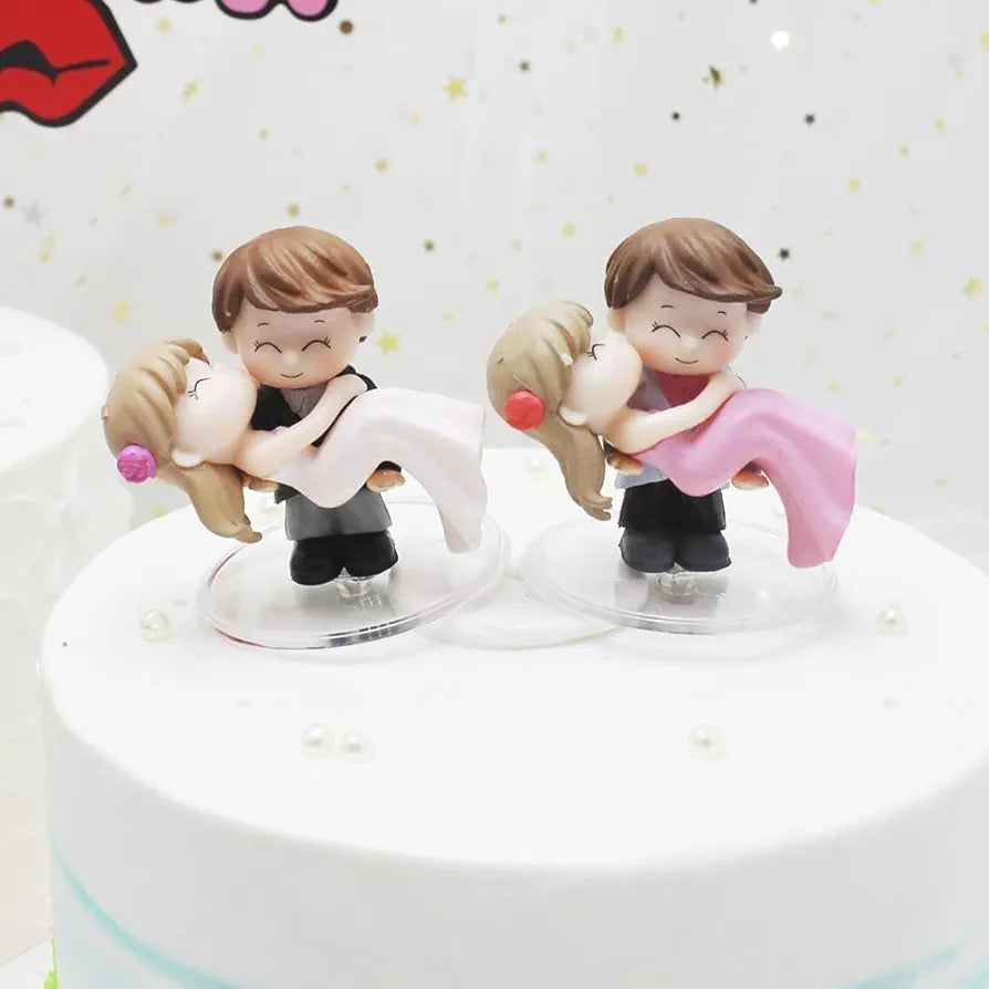 Satyam Kraft 1 Set Romantic Couples Resin Figurines Valentine's Day Gifts for Girlfriend & Boyfriend