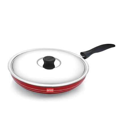 Avias Indiana Fry Pan 24cm Nonstick Aluminium Pan Gas Stove Compatible