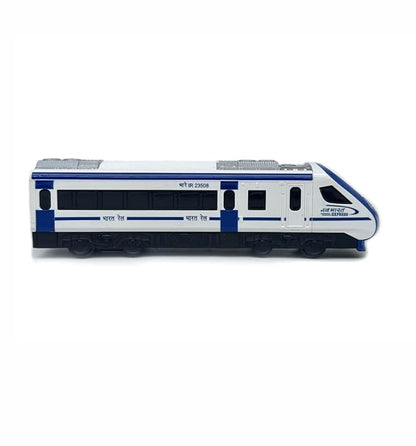 Centy Nav Bharat Blue Express Pull Back Toy Train for 3Y+ Multi Colour