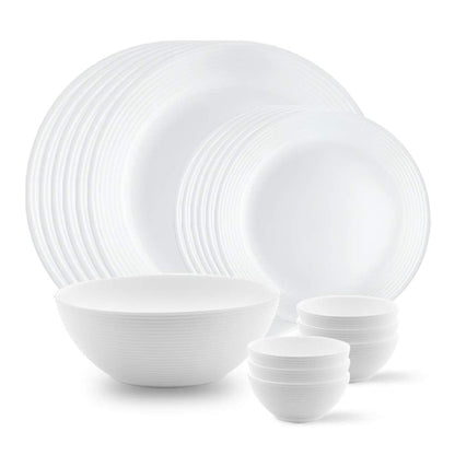 Borosil Larah Opalware Orbit Dinner Set 19 Pcs