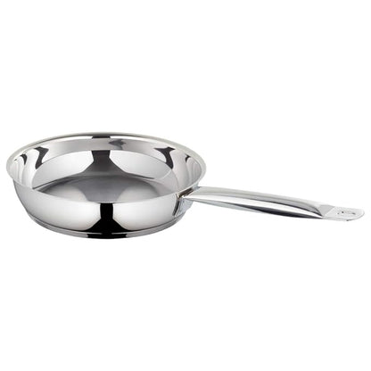 Borosil Cookfresh Stainless Steel Frying Pan 2.2 Litres | 24 Cm | Impact Bonded Tri-ply Bottom