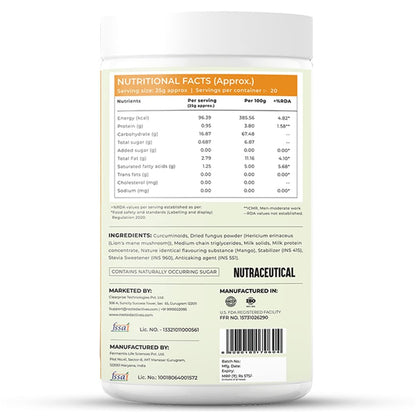 Rooted Actives Golden Turmeric Milk Latte Mix powder - 500 gms