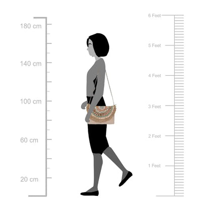 Astrid Handmade Macrame Flap Over Sling Bag For Girls And Women