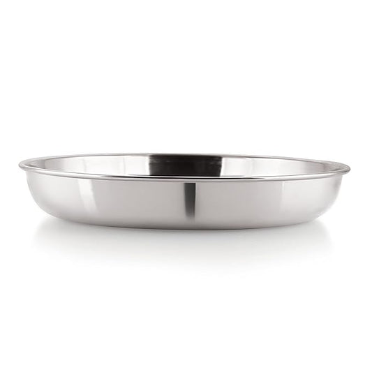Hazel Premium Steel Serving Plate Set of 2 19 cm X 2 cm