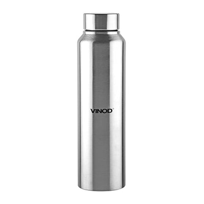 Vinod Frost Fridge Water Bottle with Fabricated 18/8 Stainless Steel Coating Inside and Outside | 1000 ml | Pack of 3