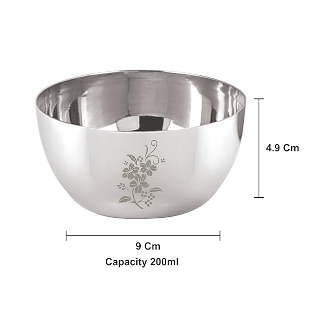 Neelam Stainless Steel 5 18G Lazer Etching JK Vati - 25 gms