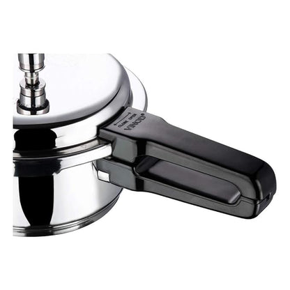 Vinod 18/8 Stainless Steel Pressure Cooker Outer Lid 3 Litre | Unique Sandwich Bottom Cooker