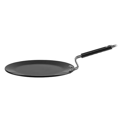 Vinod Black Pearl Plus Hard Anodised Flat Roti Tawa - 25 cm | 5.25mm Thick | Bakelite Handle | Chapati, Omelette Tawa