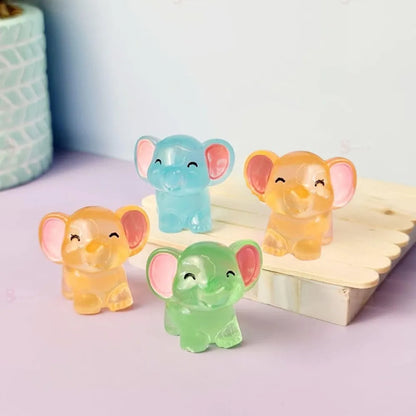 Satyam Kraft Resin 1 Set Elephant Miniature Figurines