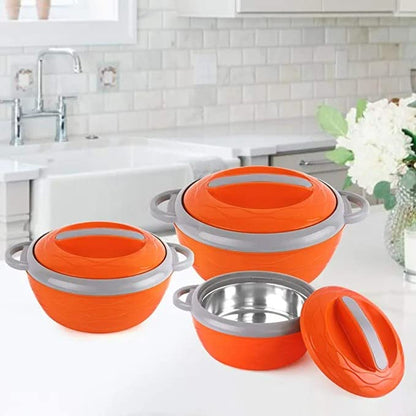 Cello Hot n Fresh Casserole Set With Inner Stainless Steel | Set of 3