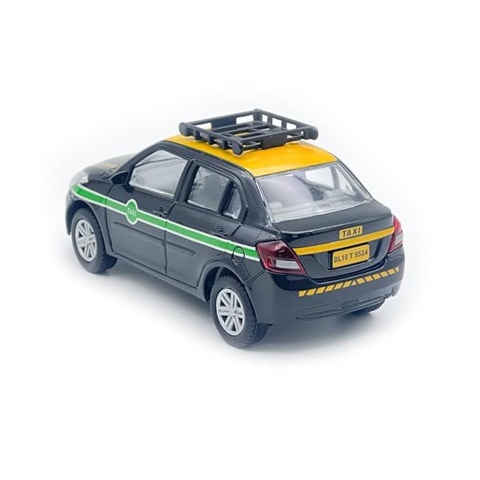 Centy Urban Taxi Pull Back Toy Car for 3Y+ Black Colour