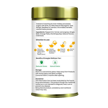 Neuwganic - Energize Natural Wellness Tea - 100 Grams
