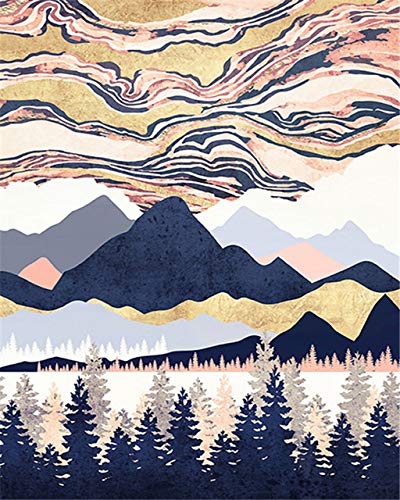 Craftmate Diy Framed Paint By Numbers Canvas Art And Craft Kit For Adults And Kids Acrylic Painting Hobby Kit 16 Inch X 12 Inch