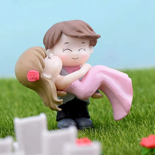 Satyam Kraft 1 Set Romantic Couples Resin Figurines Valentine's Day Gifts for Girlfriend & Boyfriend