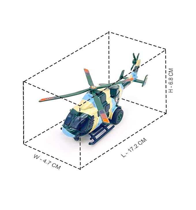Centy Toys Plastic Dhruv Helicopter for Kids Multi 3