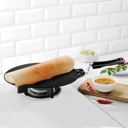Borosil Granito Non-stick Concave Tawa | Induction Friendly | Granite Finish | Pfoa-free | 28 Cm Diameter | Black