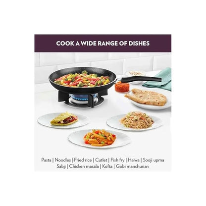 Borosil Granito Non-stick Fry Pan | Induction Friendly | Granite Finish | Pfoa-free | 24 Cm Diameter
